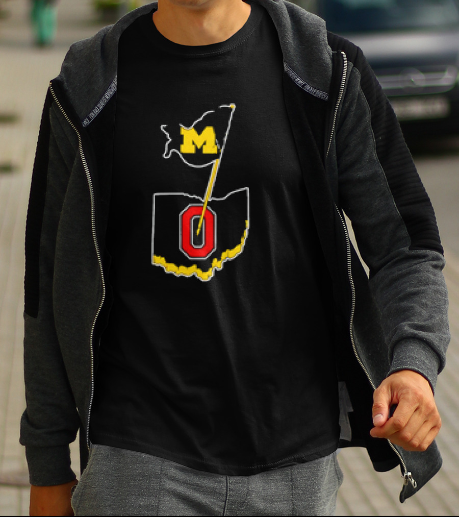 Michigan M Flag Ohio Map O Premium T-Shirt