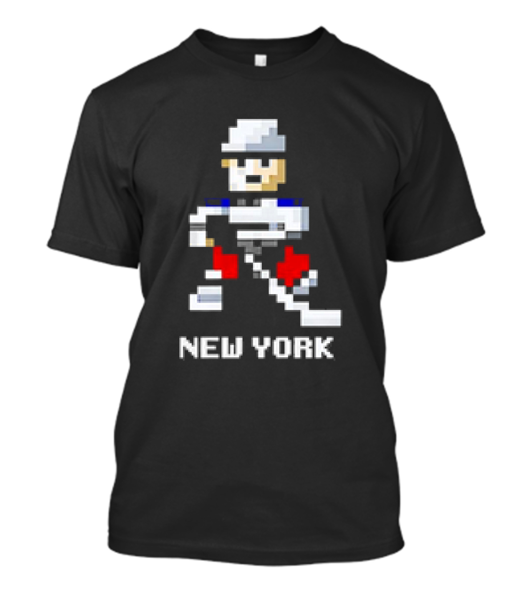 New York 8-bit Hockey Player T-Shirt