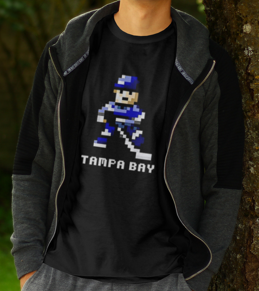 Tampa Bay 8 Bit Hockey Player T-Shirt