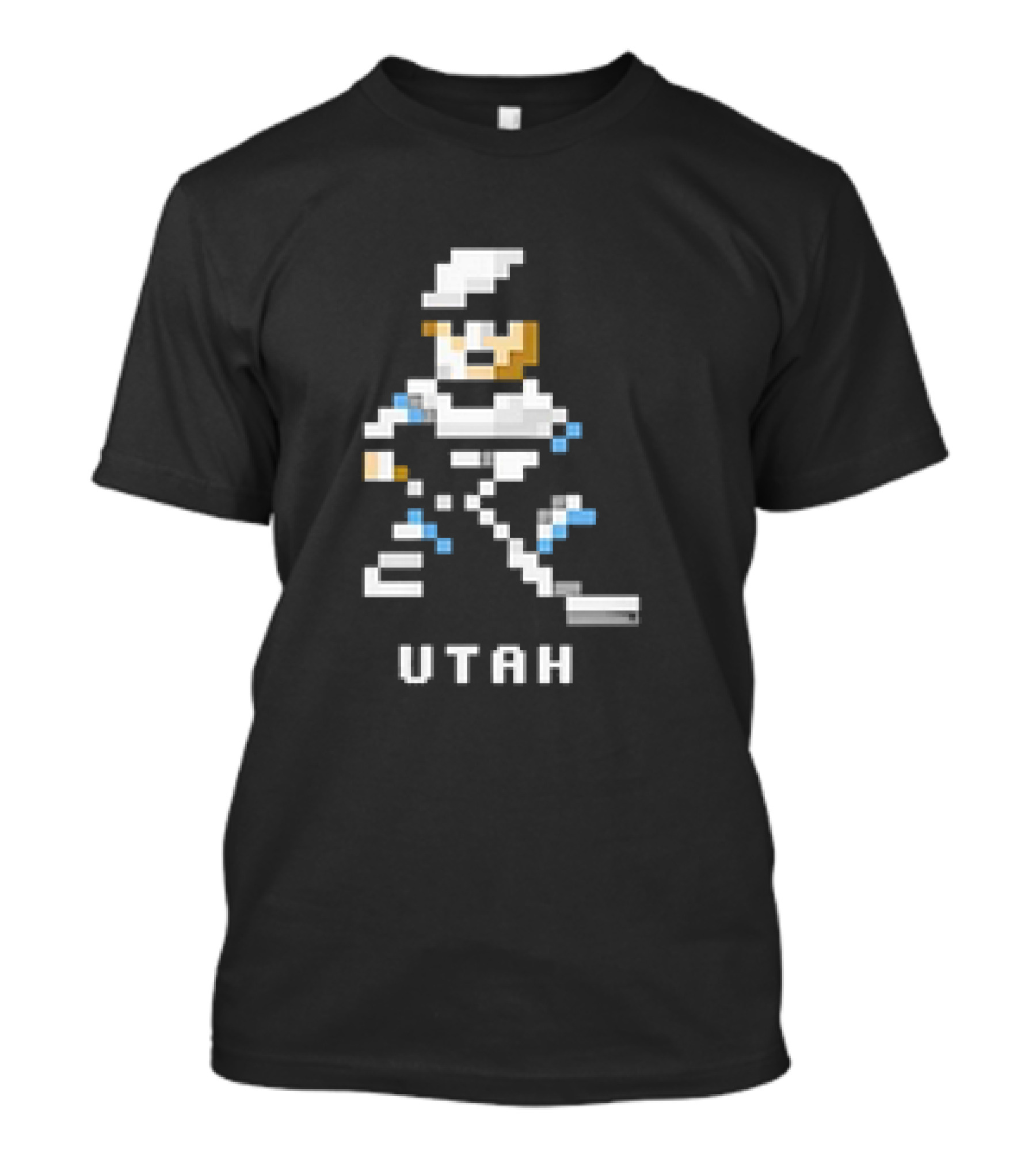 Utah Hockey 8 Bit Pixel T-Shirt