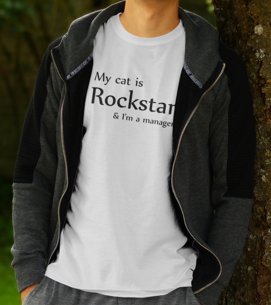 My Cat Is Rockstar And I’m A Manager T-Shirt