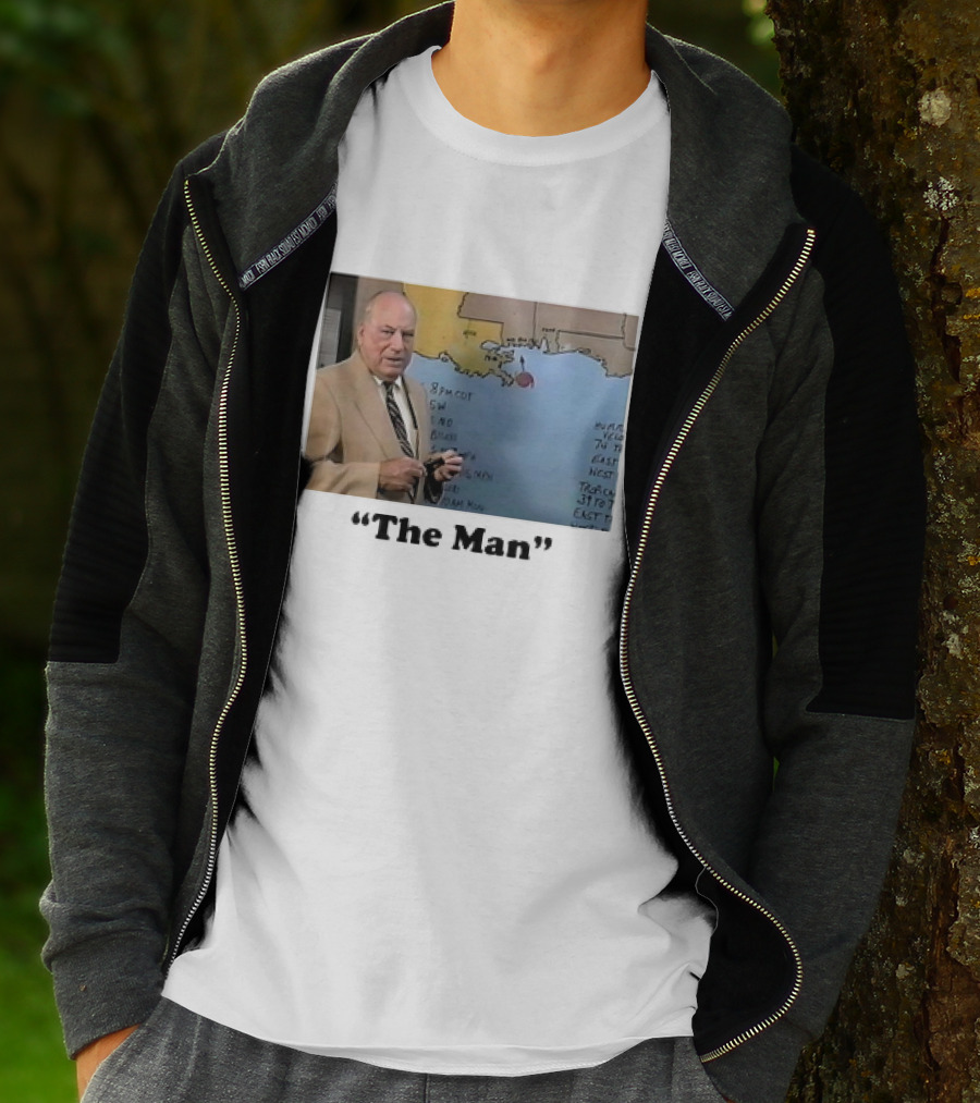 The Man Nash Roberts Weather Map Presentation T-Shirt