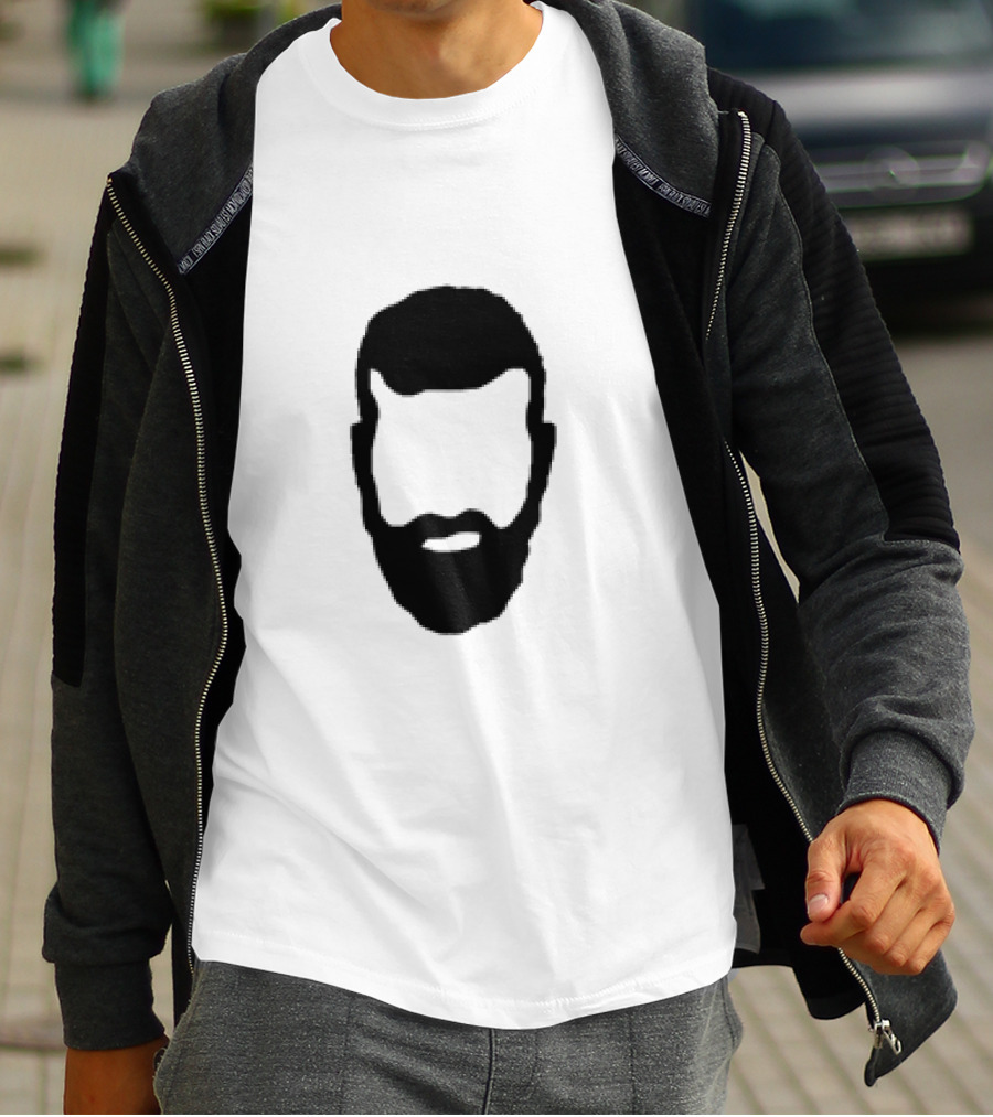 Hauss Beard Silhouette Marc Hauss Face T-Shirt