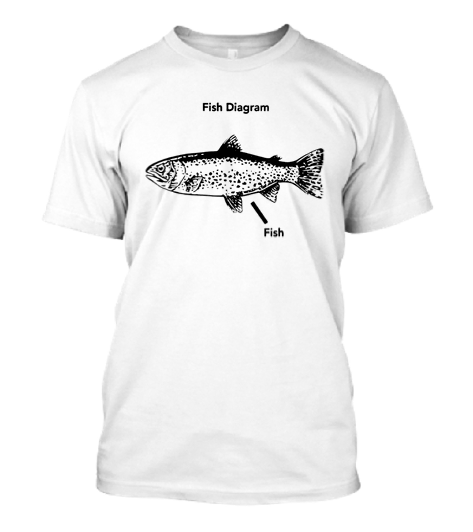 Fish Diagram Fish T-Shirt
