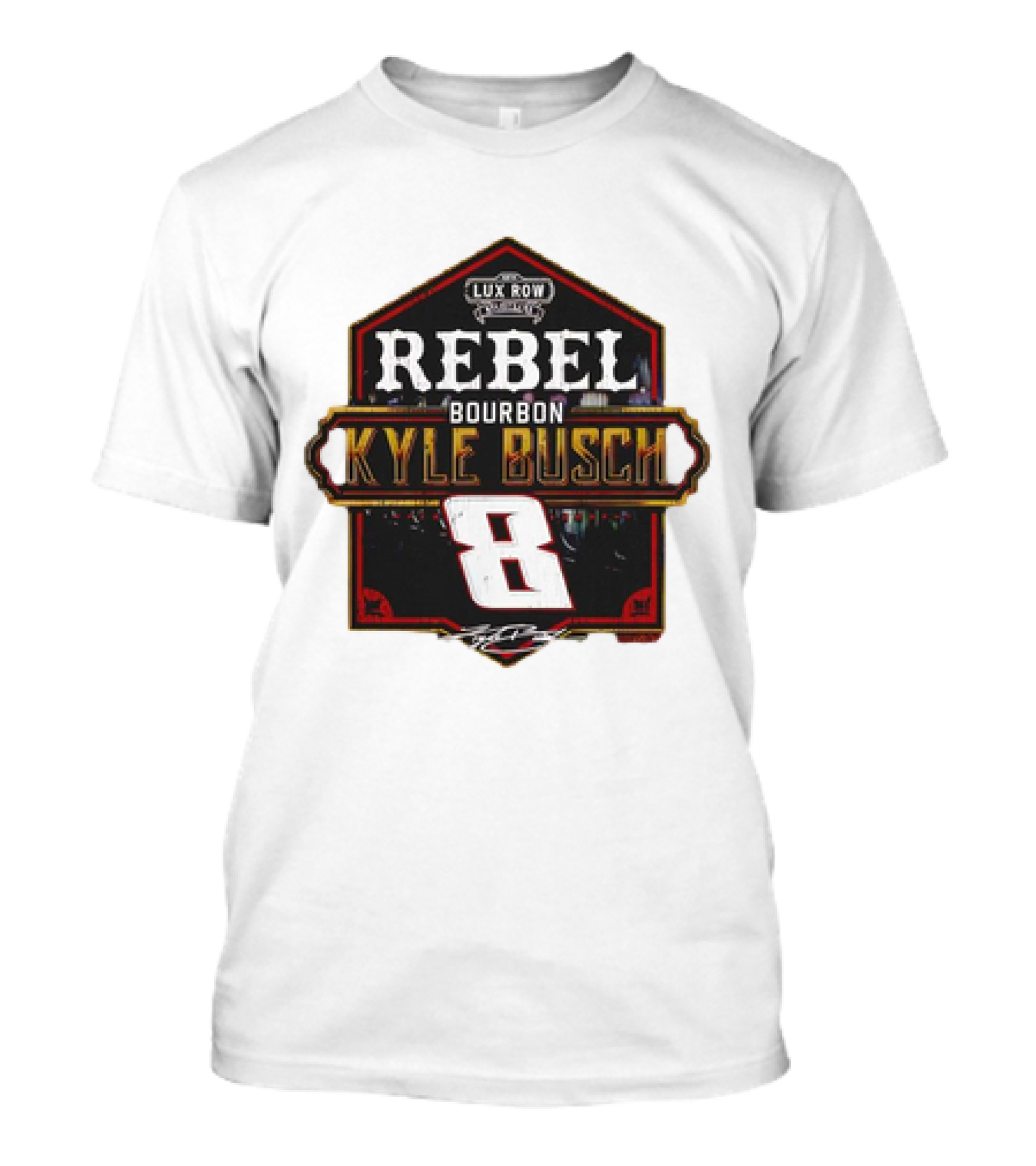 Kyle Busch Rebel Bourbon Lux Row NASCAR 8 T-Shirt