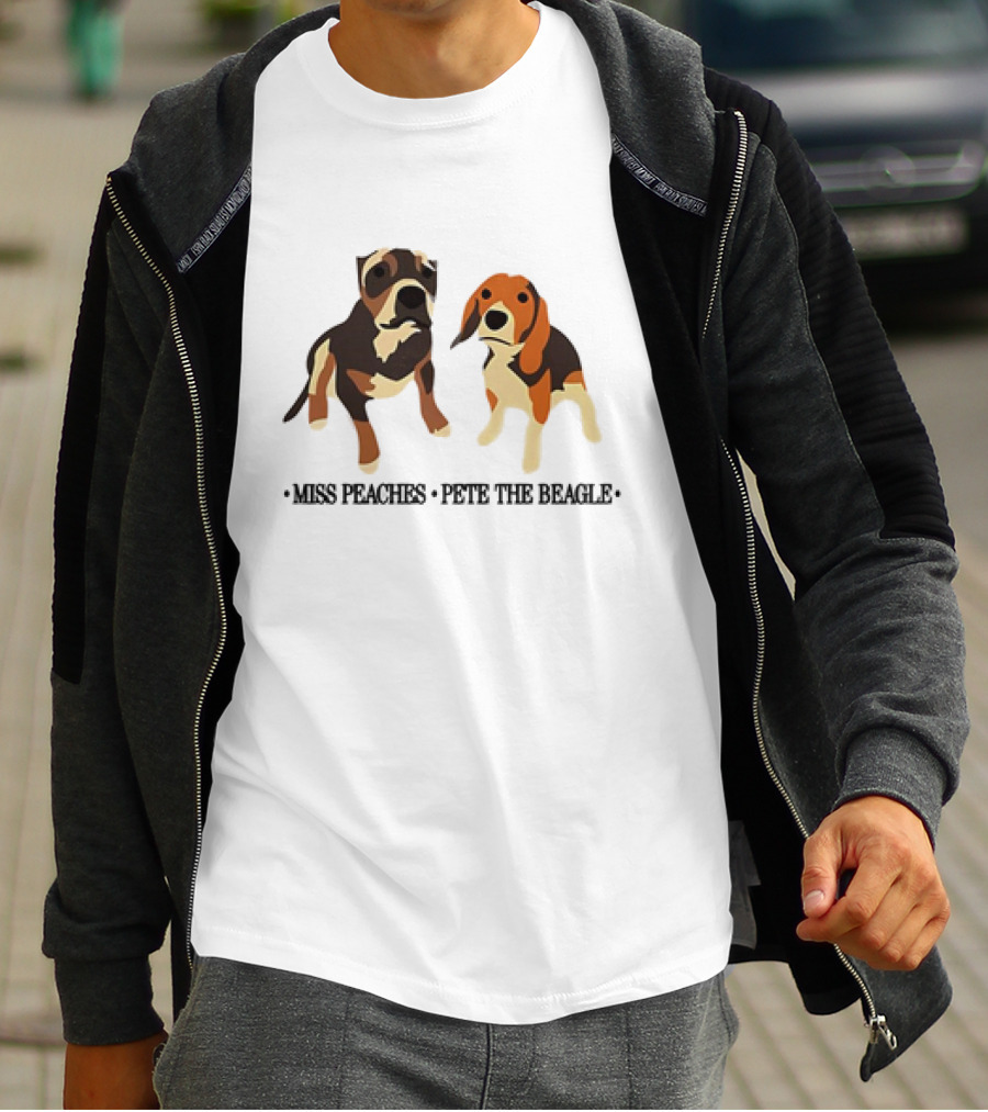Miss Peaches And Pete The Beagle Duo T-Shirt
