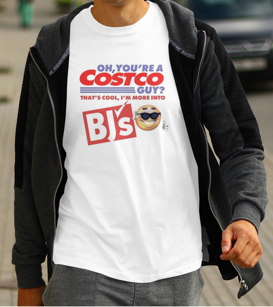 Oh You’re A Costco Guy That’s Cool I’m More Into BJ’s Smiling Emoji Sunglasses T-Shirt