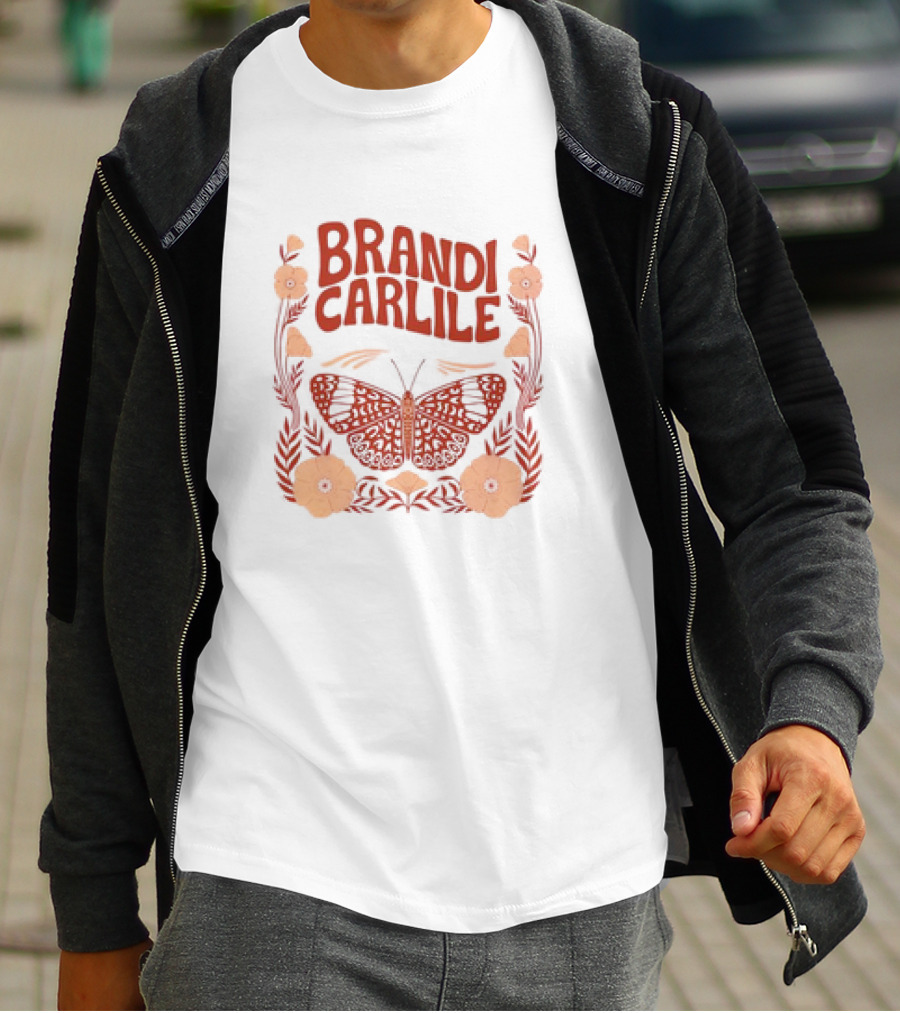 Brandi Carlile Butterfly Floral T-Shirt