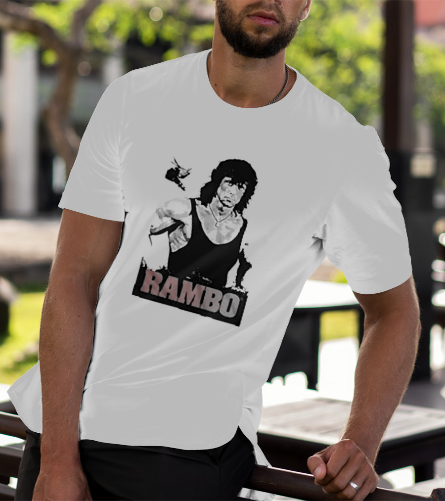 Rambo First Blood Black Tank T-Shirt
