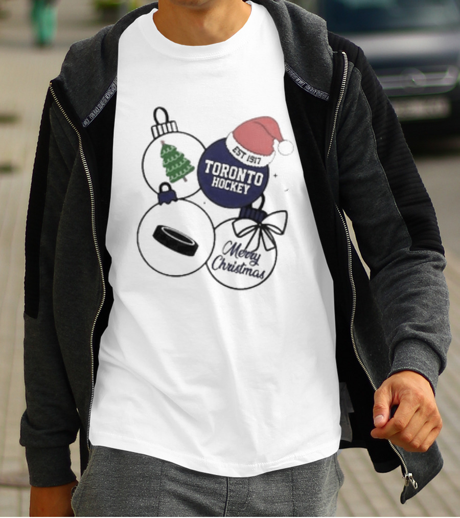 Merry Christmas Toronto Hockey Est 1917 T-Shirt