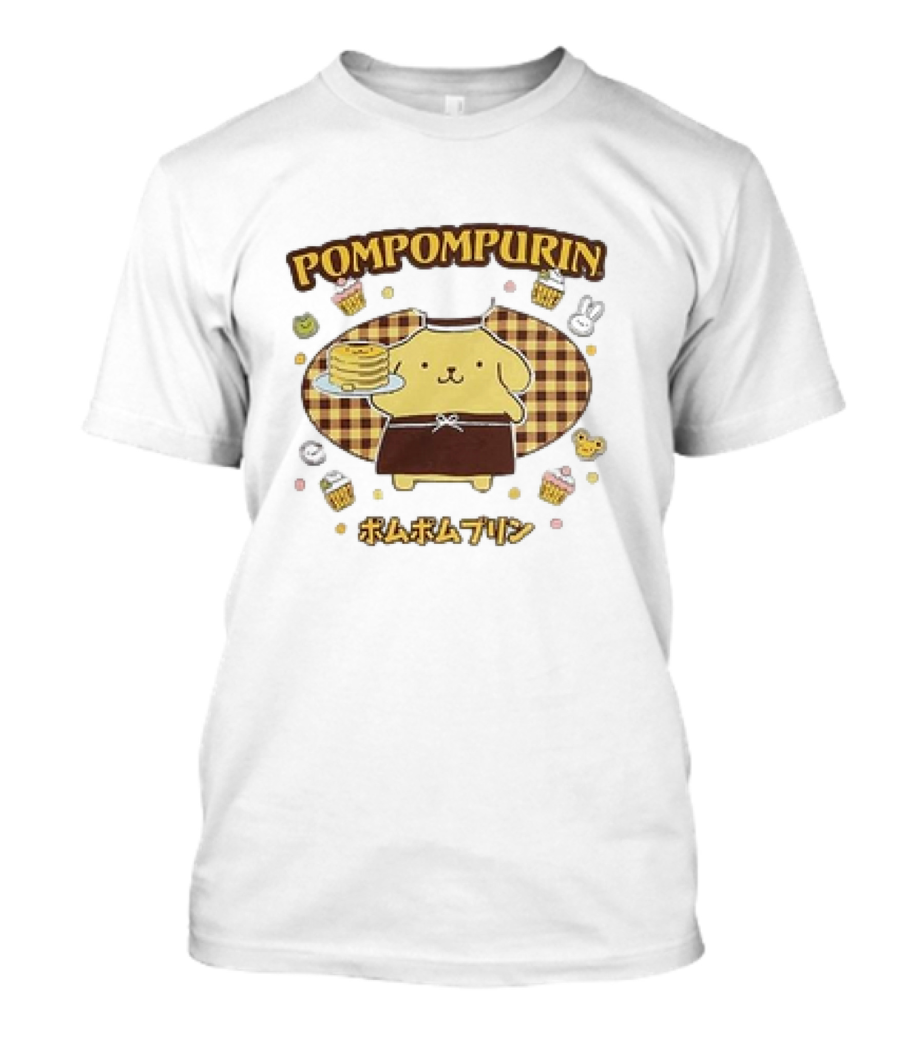 Pompompurin Sweet Pancake Delight With Cute Desserts T-Shirt