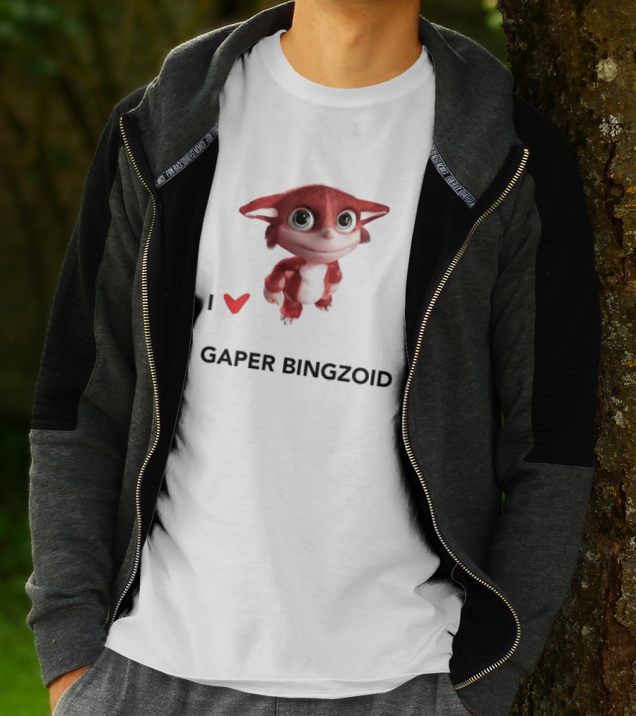 I Love Gaper Bingzoid Cute Red Creature T-Shirt