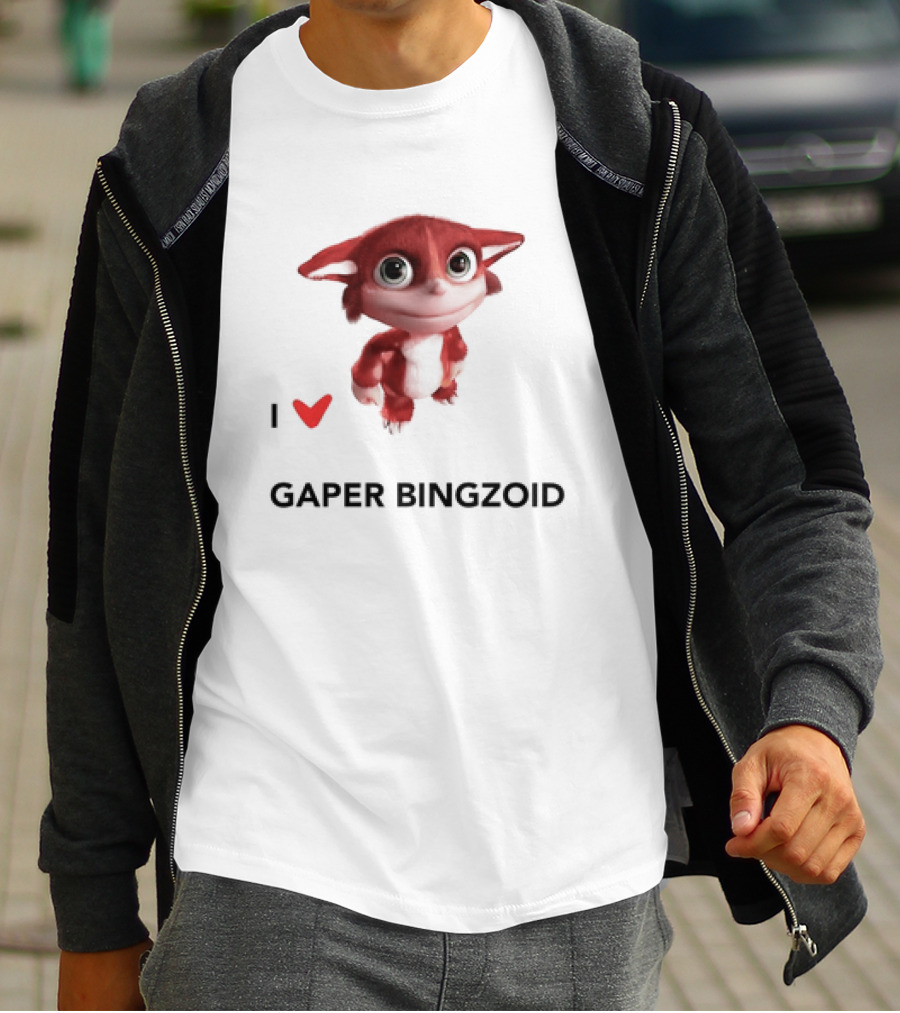 I Love Gaper Bingzoid Cute Red Creature T-Shirt