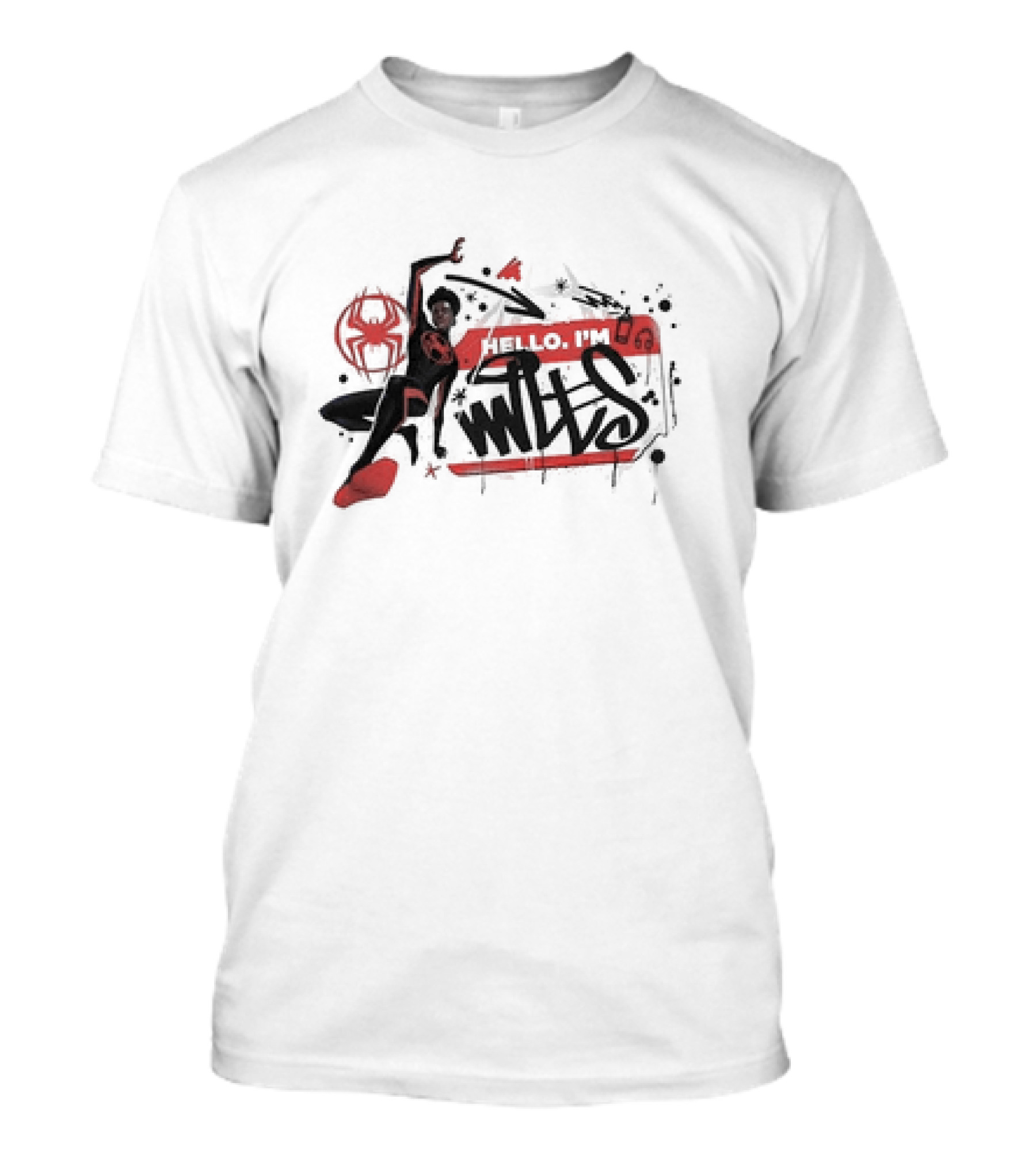 Marvel Spider-Man Across The Spider-Verse Hello I'm Miles T-Shirt