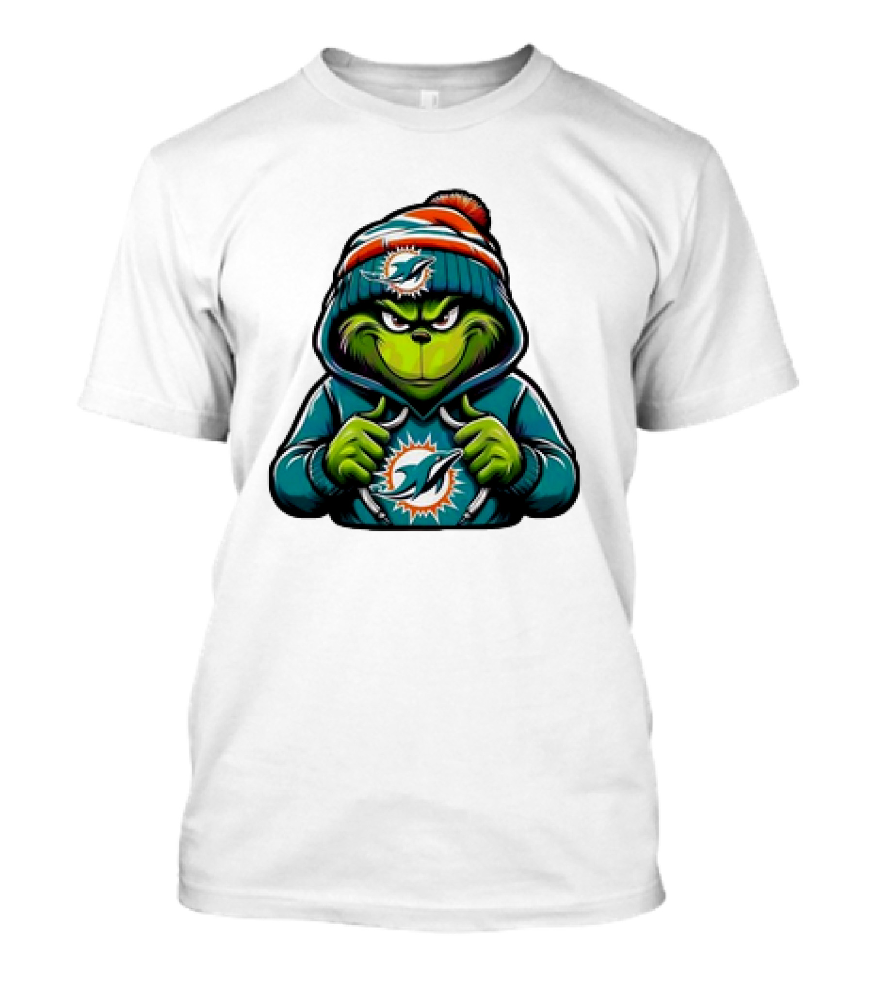 Retro Grinch Miami Dolphins NFL Hoodie Character T-Shirt