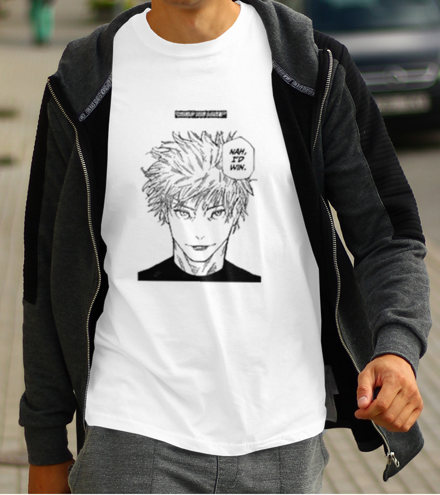 Would You Lose Nah I’d Win Manga Style Character T-Shirt