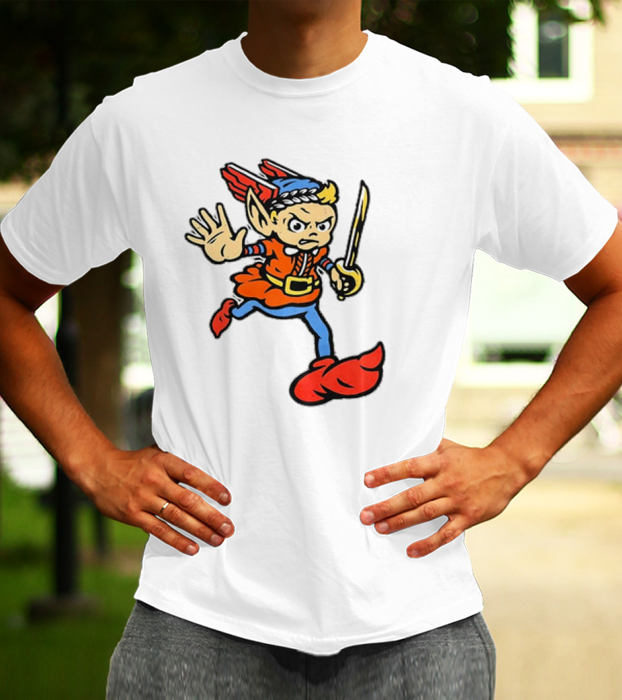 Cleveland Guardians Cartoon Baseball Mascot T-Shirt