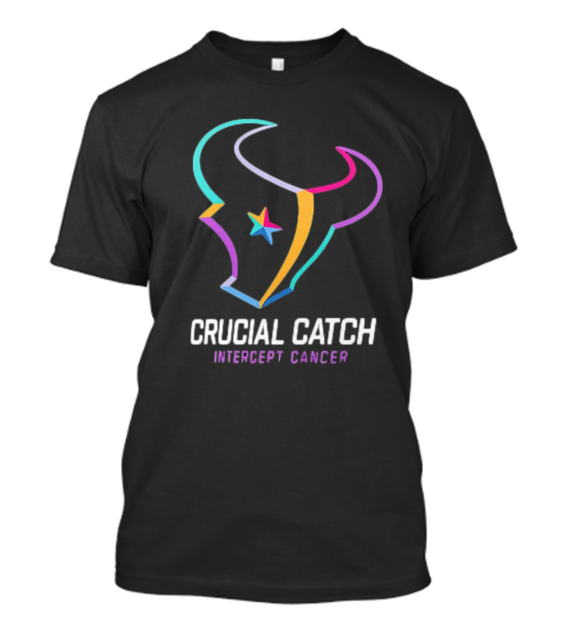 Houston Texans Crucial Catch Intercept Cancer Campaign T-Shirt