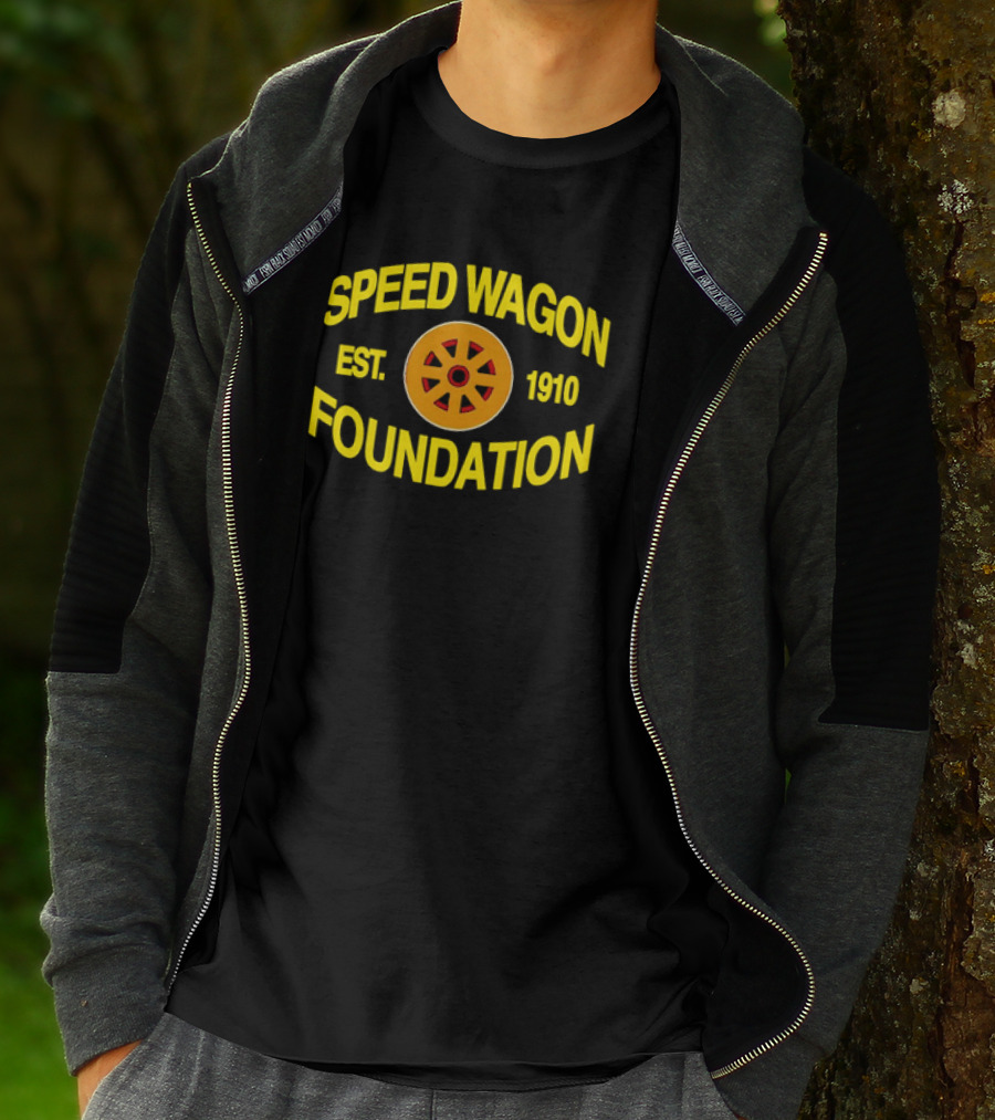 Speed Wagon Foundation Est 1910 Emblem With Wheel T-Shirt