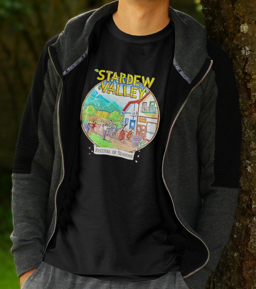 Stardew Valley Festival Of Seasons Pelican Town Celebration Scene T-Shirt