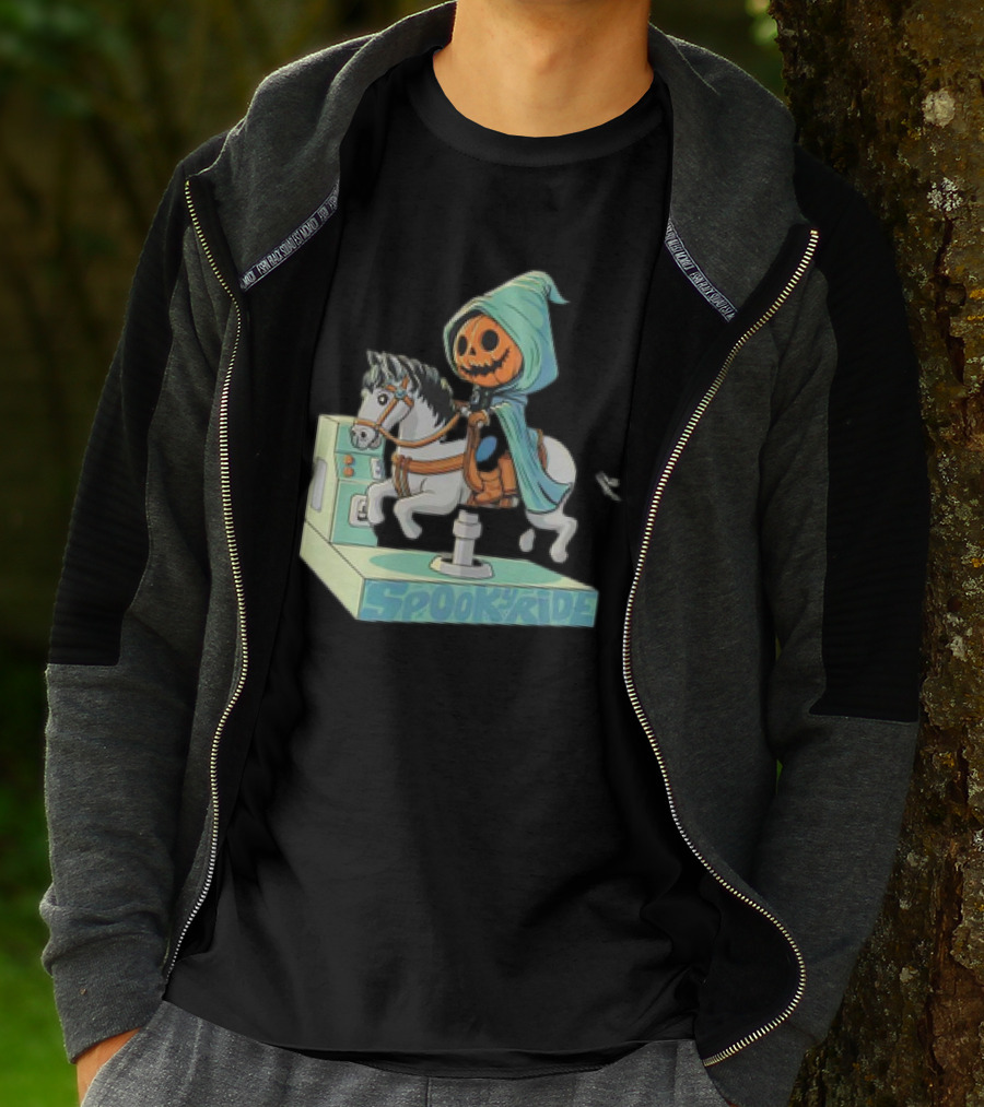 The Legend Of Sleepy Hollow Headless Horseman Spooky Ride Coin Operated Ride T-Shirt