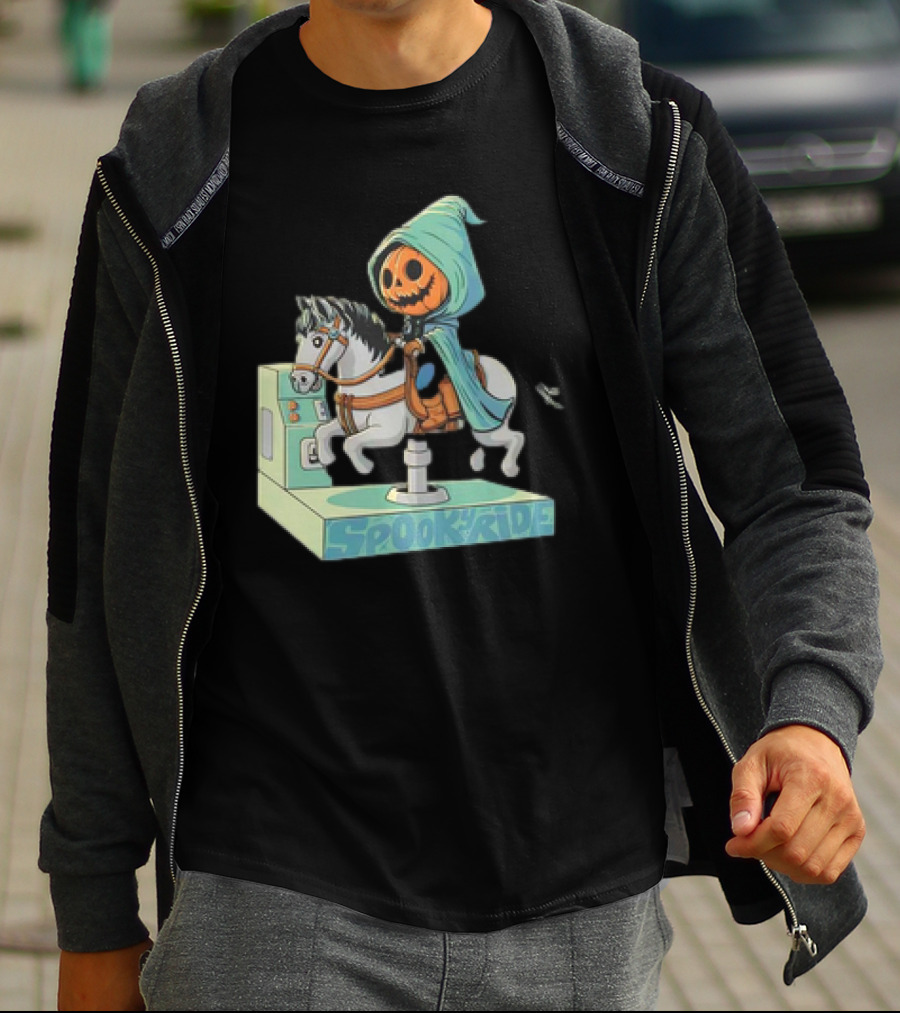 The Legend Of Sleepy Hollow Headless Horseman Spooky Ride Coin Operated Ride T-Shirt