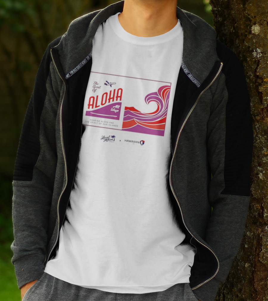 The Spirit Of Aloha Hawaiian Airlines Local Motion Sharing Aloha Waves T-Shirt
