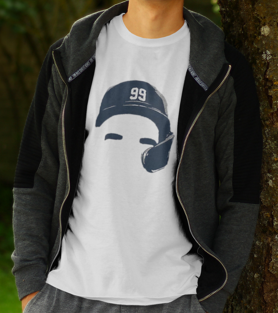 Aaron Judge New York Yankees Number 99 Blank Face Baseball Cap T-Shirt