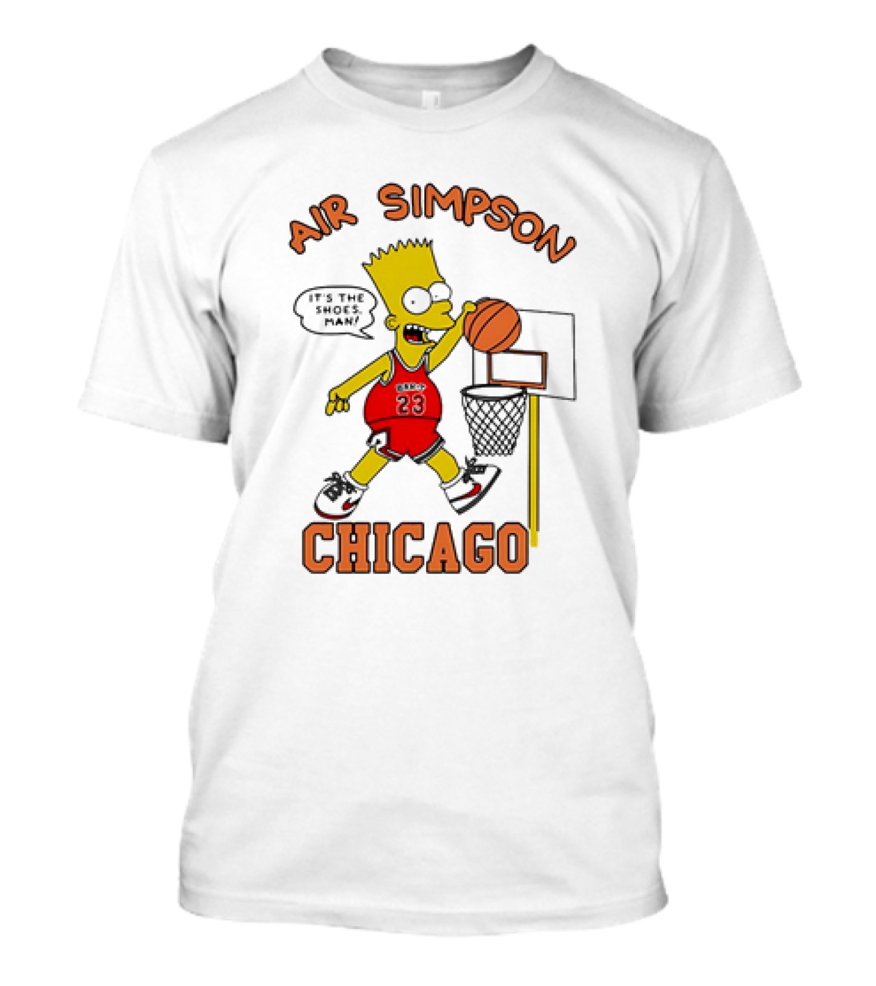 Air Simpson Chicago Basketball Cartoon Michael Jordan T-Shirt