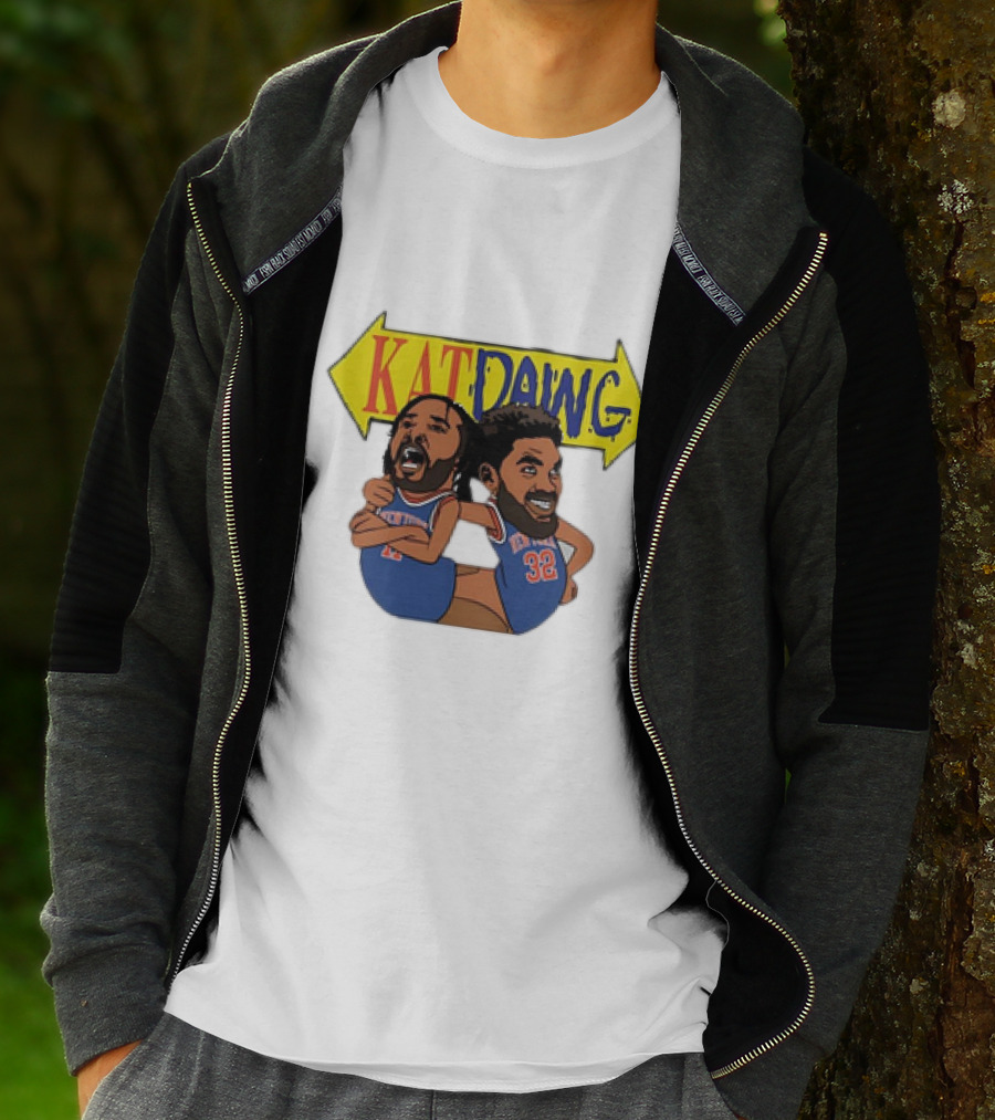 Kat Dawg Jalen Brunson Karl-Anthony Basketball Cartoon Characters T-Shirt