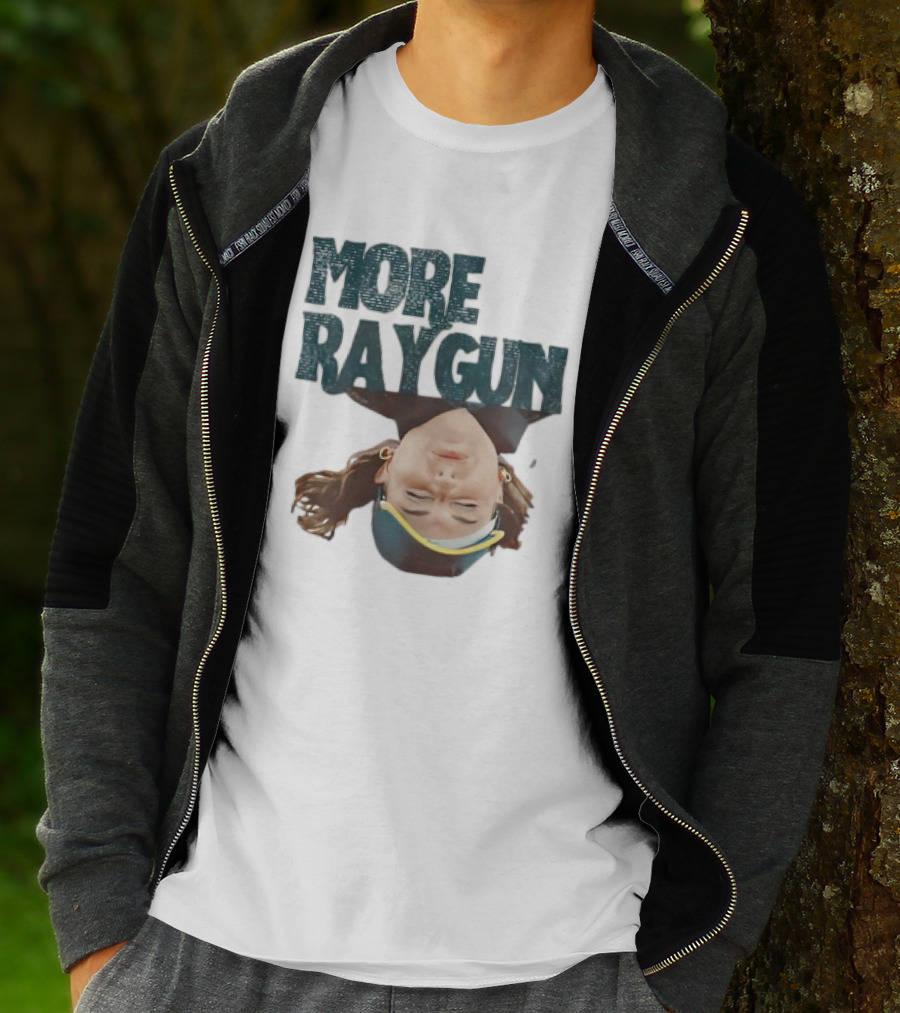 More Raygun Upside Down Headphone T-Shirt