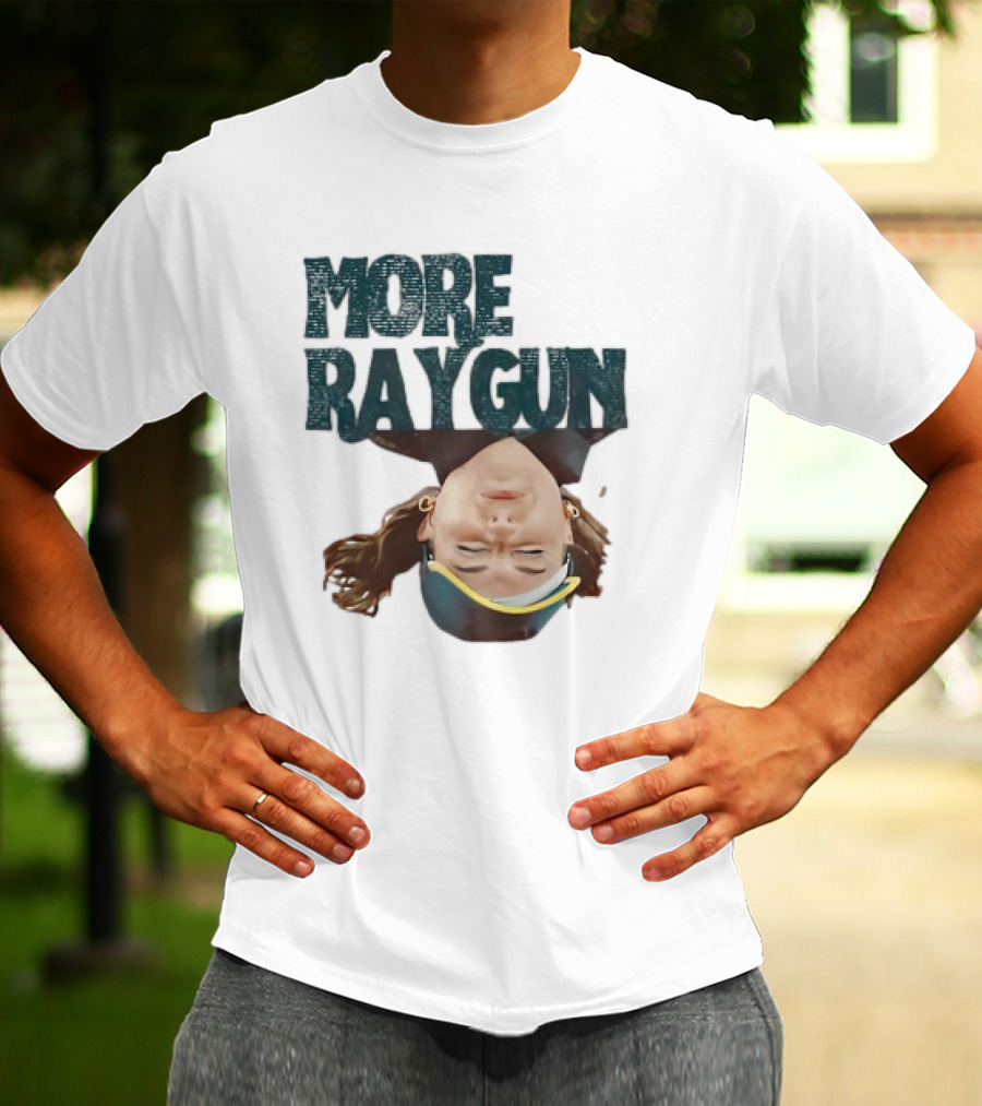More Raygun Upside Down Headphone T-Shirt