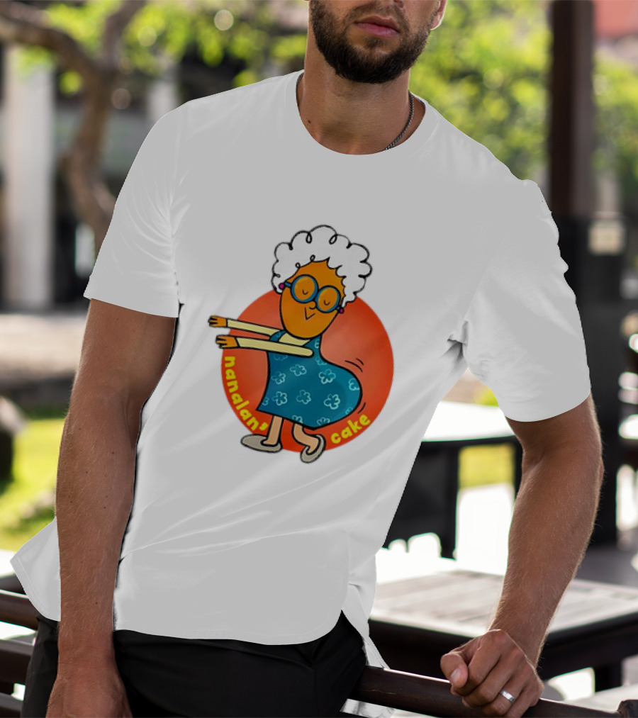 Nanalan Nana Cake Dancing Granny Character T-Shirt
