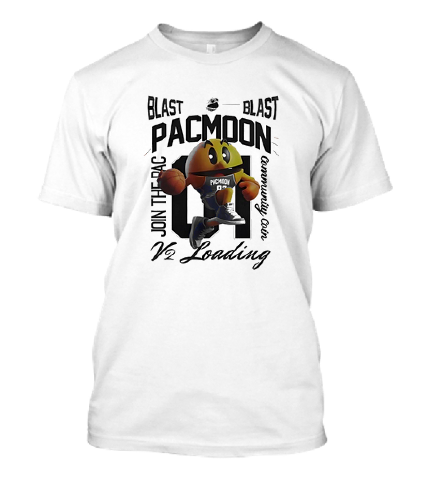 Blast Pacmoon Join The Pac Community Coin V2 Loading T-Shirt