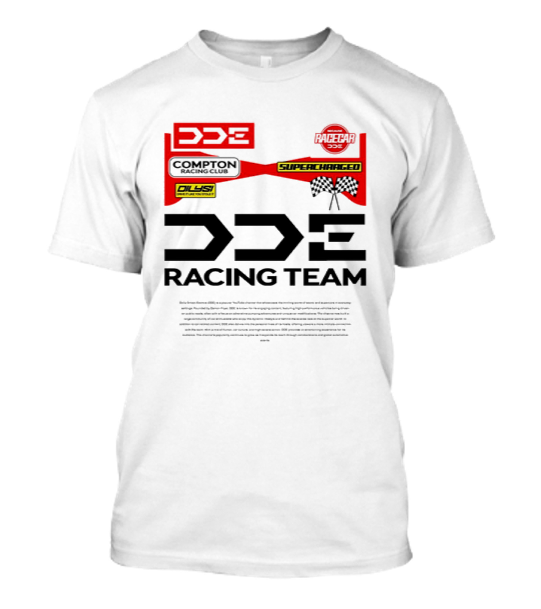DDE Racing Team Compton Racing Club Supercharged Racecar 333 Carbon T-Shirt