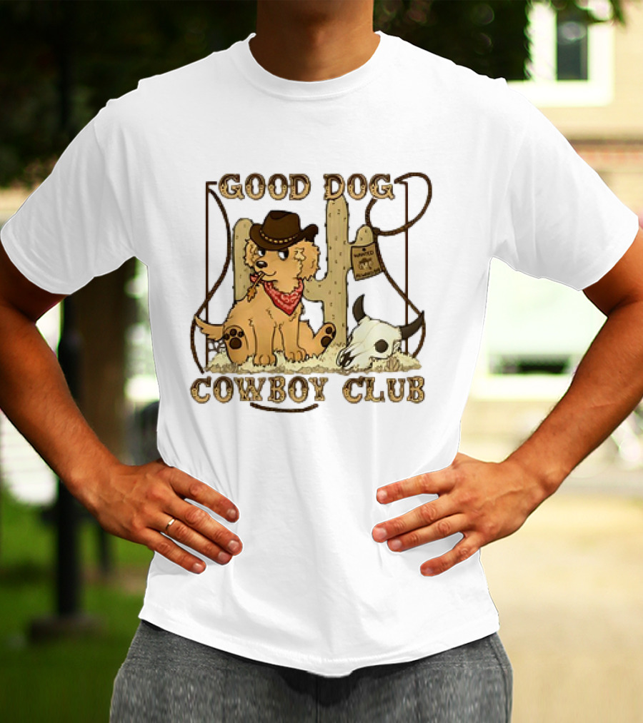Good Dog Cowboy Club Cactus And Skull T-Shirt