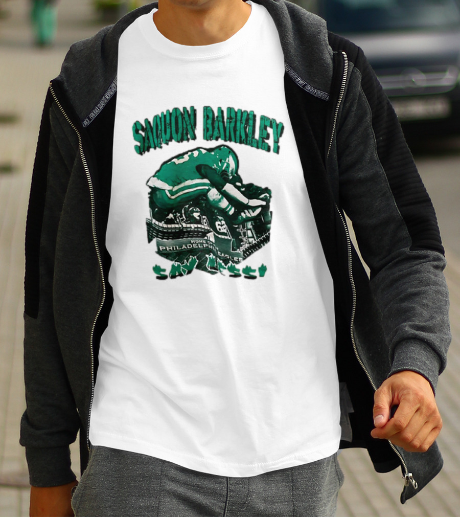Saquon Barkley Fly Home Of Philadelphia Eagles Say Less T-Shirt
