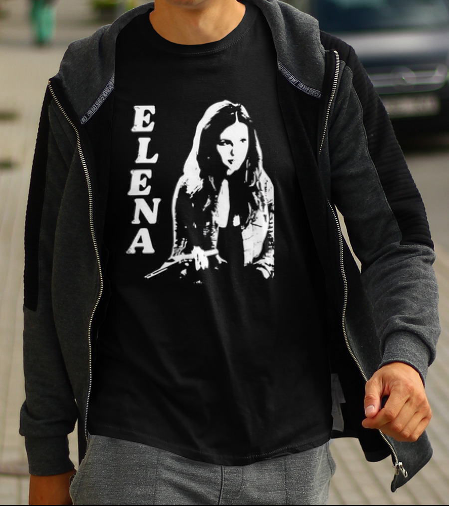 Blankclo Nina Dobrev Reversible Doppelganger Elena T-Shirt