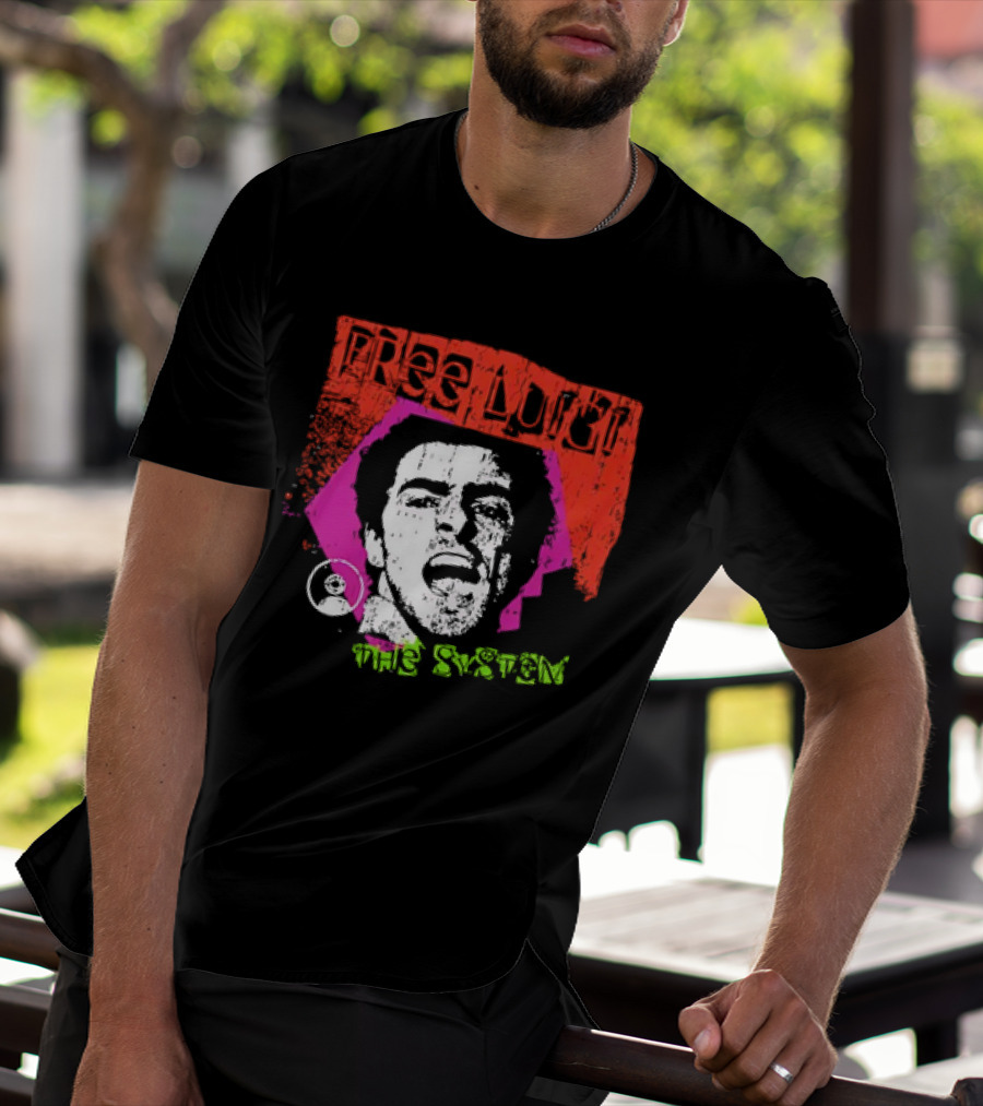 Free Luigi The System Portrait Bold Expression T-Shirt