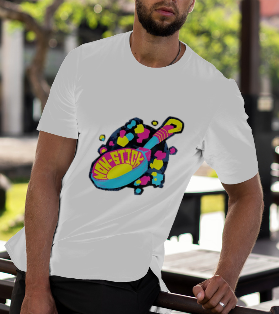 Non-Stick Colorful Pop Art Frying Pan T-Shirt