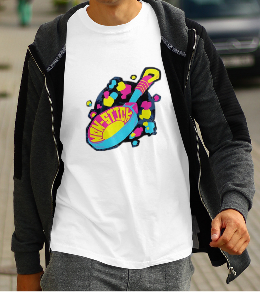 Non-Stick Colorful Pop Art Frying Pan T-Shirt