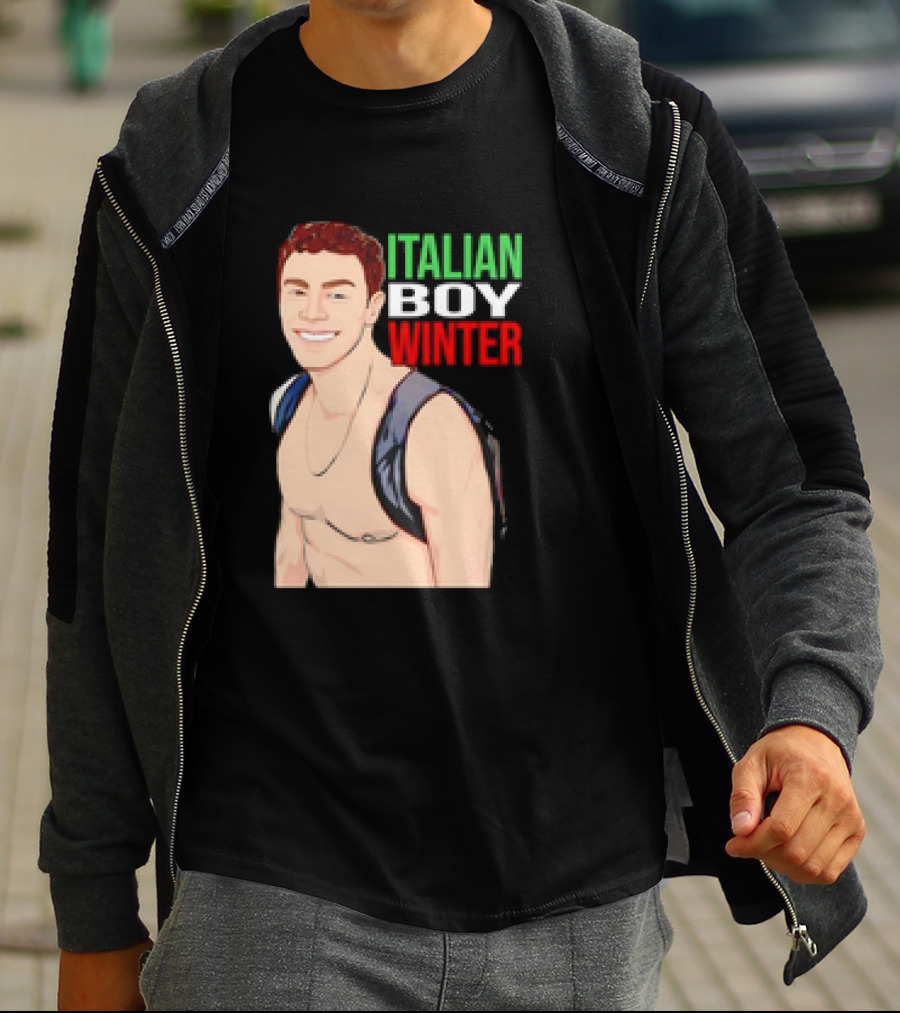 Luigi Mangione Italian Boy Winter Backpack Smiling T-Shirt