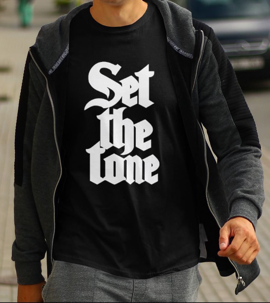Set The Tone Gothic Font T-Shirt