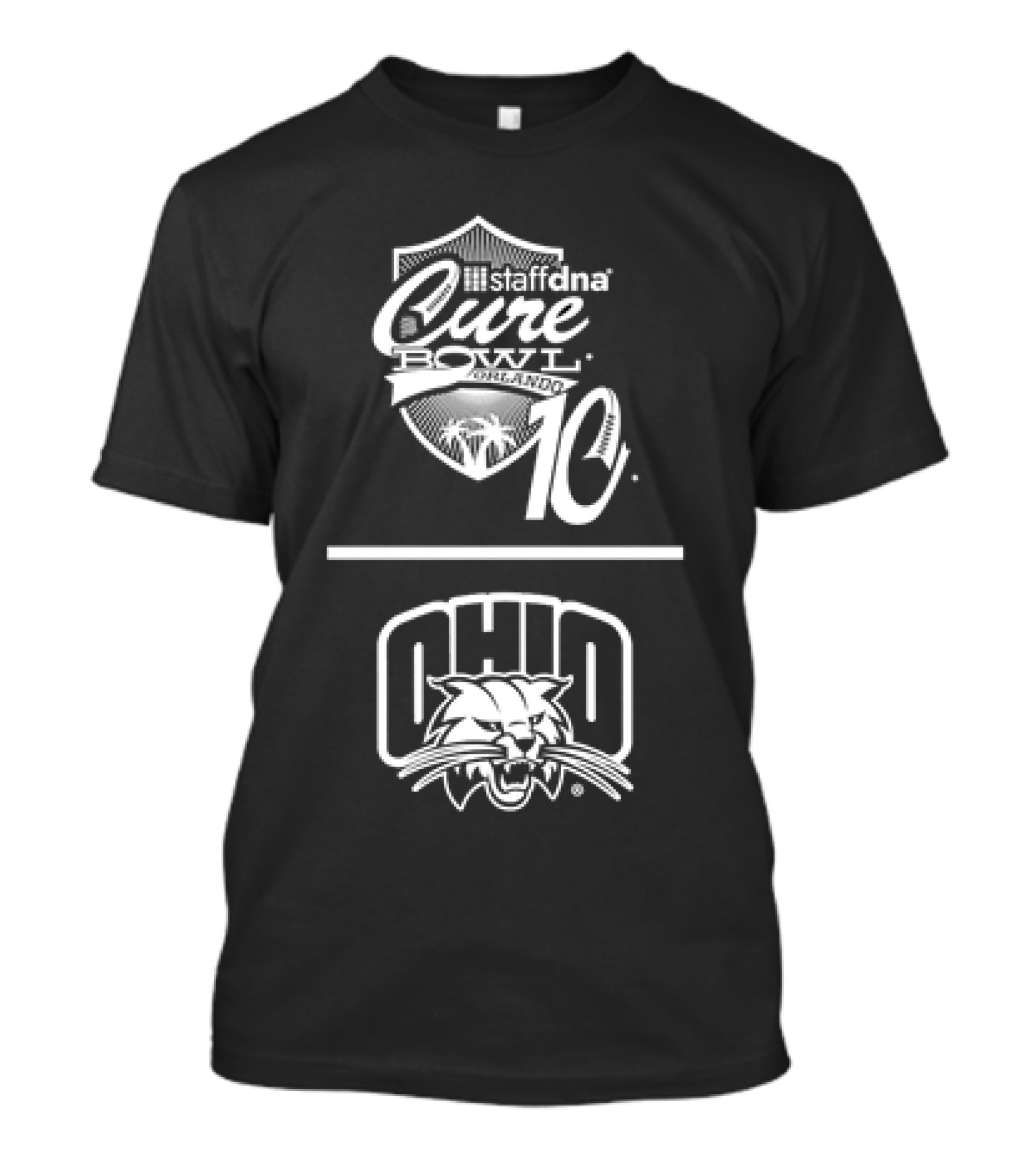 Staffdna Cure Bowl Orlando 10 Ohio Bobcats Football T-Shirt