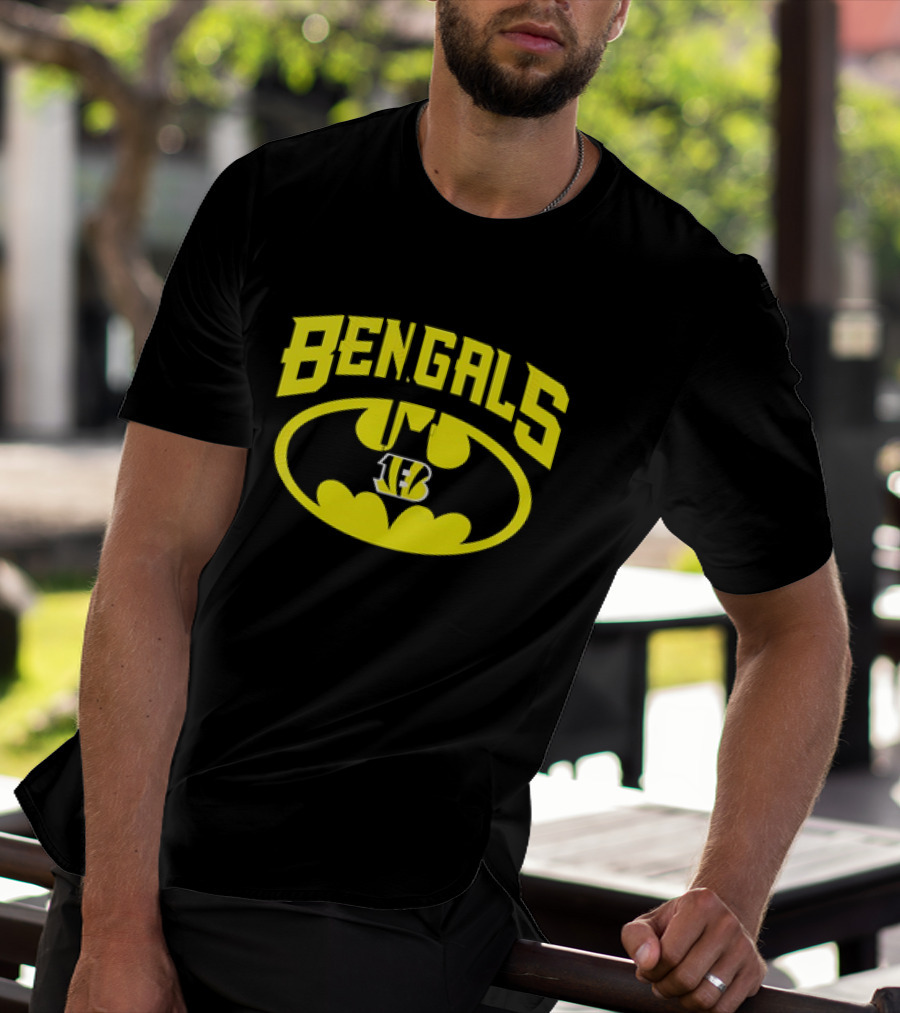 Bengals Batman Logo Cincinnati Bengals NFL Team T-Shirt