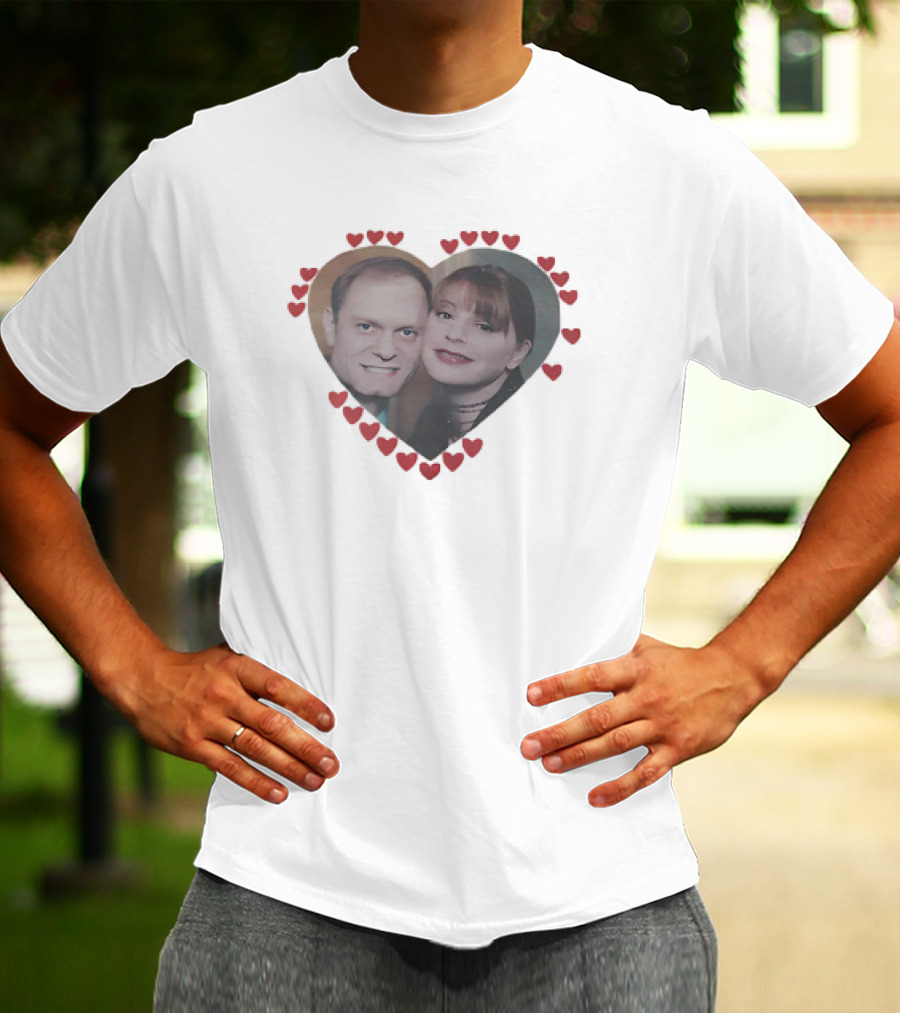 Niles And Daphne Frasier Heart Of Love T-Shirt