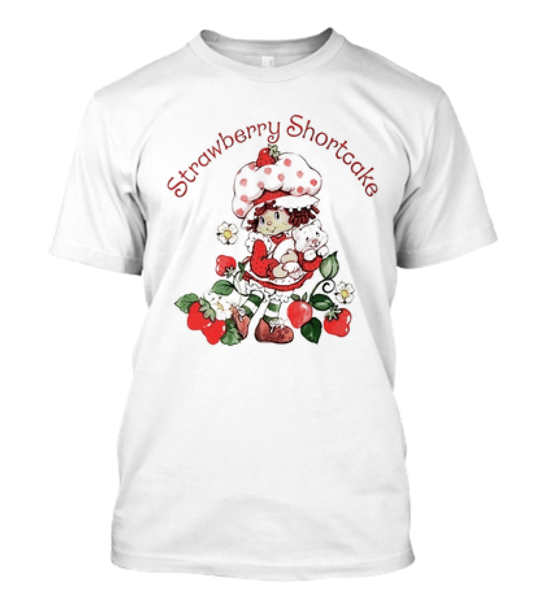 Strawberry Shortcake With Plush Bear And Strawberries T-Shirt