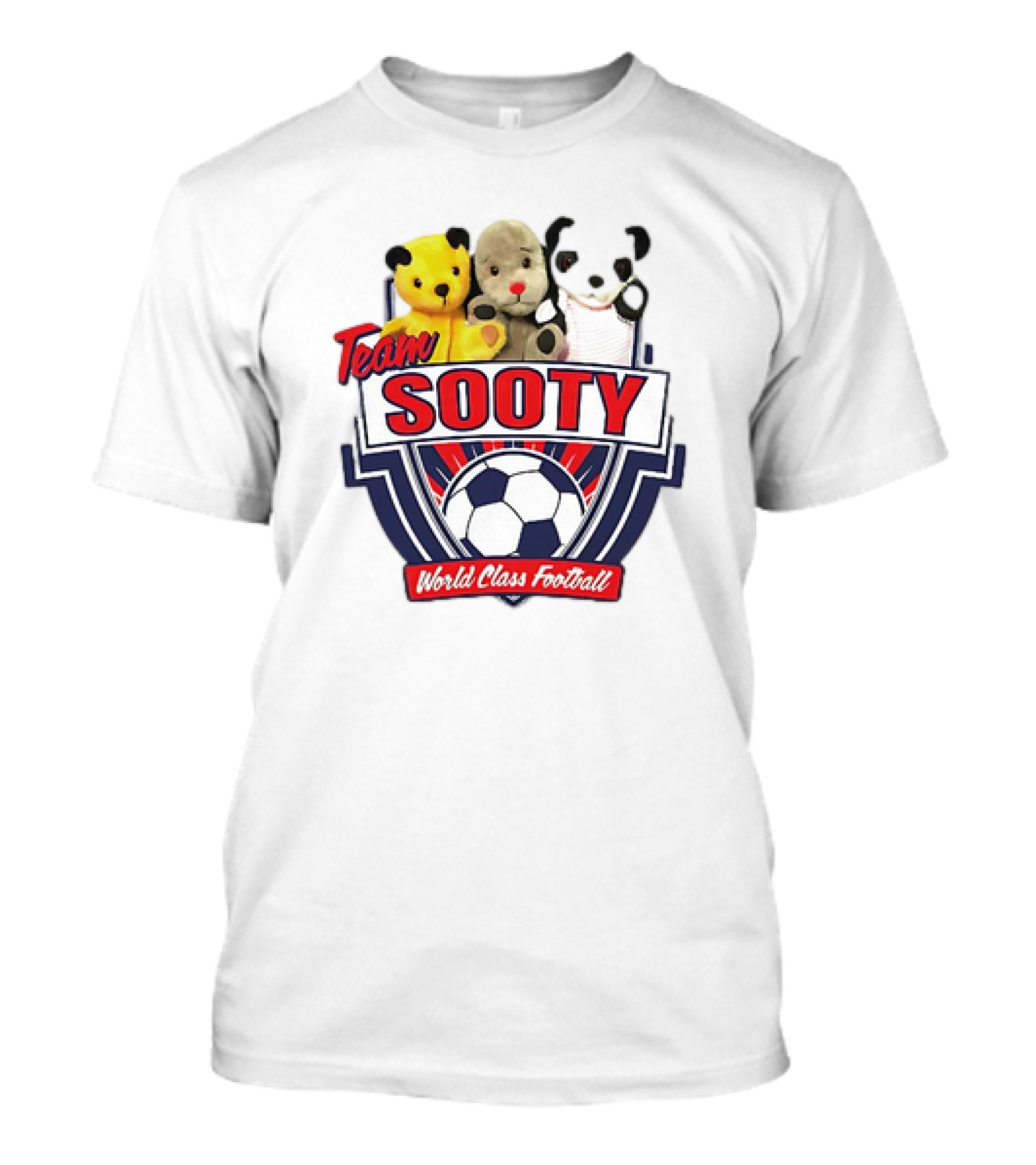 Team Sooty World Class Football Soccer Badge Trio T-Shirt