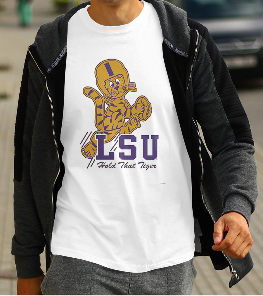 LSU Hold That Tiger Football Mascot T-Shirt