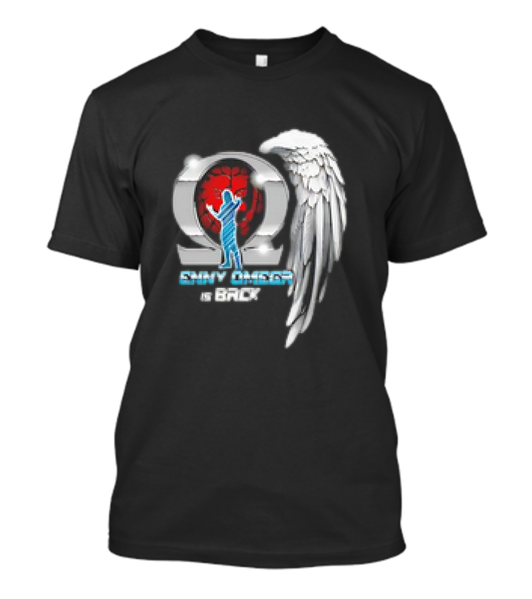Kenny Omega Is Back With Omega Symbol And Angel Wings T-Shirt